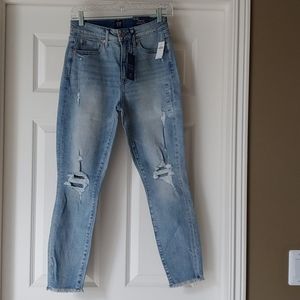 GAP high rise curvy true skinny ankle